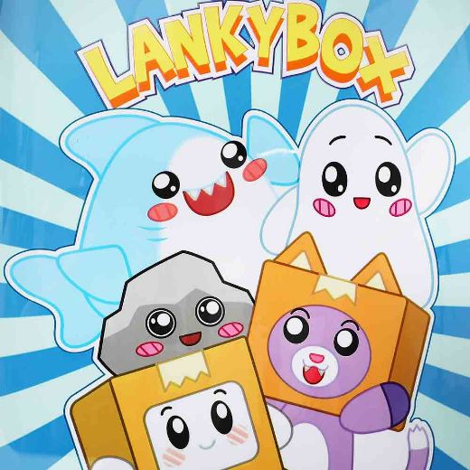 Picture of Lanky Box Characters 16.5 in. Youth Rolling Luggage
