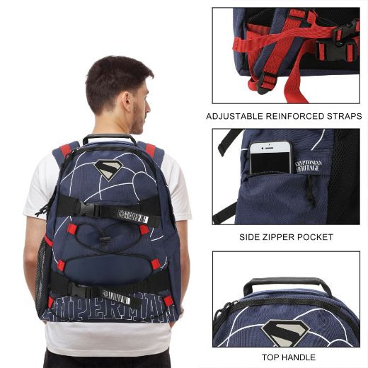 Picture of DC Comics Superman Lightning Pattern Backpack