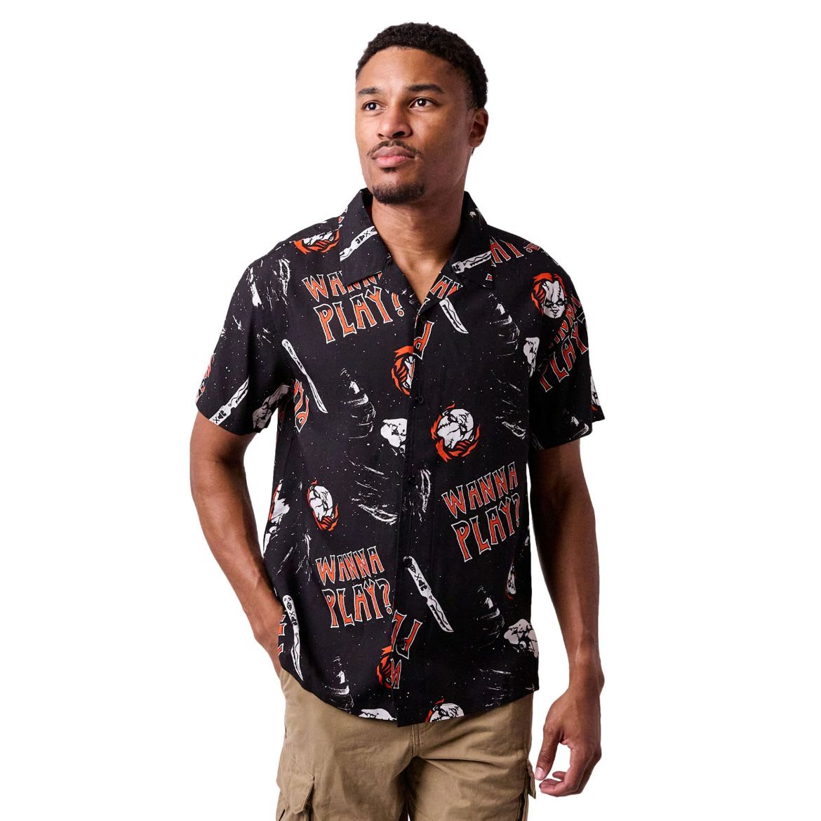 Picture of Chucky AOP Woven Button Up