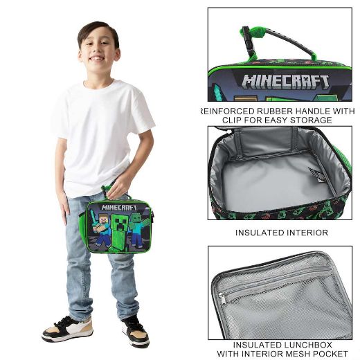 Picture of Minecraft Franchise Insulated Lunch Tote