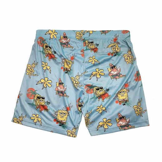 Picture of Spongebob Squarepants Beach Scene AOP Active Shorts