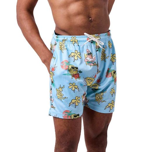 Picture of Spongebob Squarepants Beach Scene AOP Active Shorts