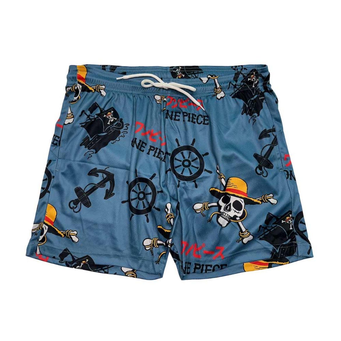 Picture of One Piece Skull Logo AOP Active Shorts