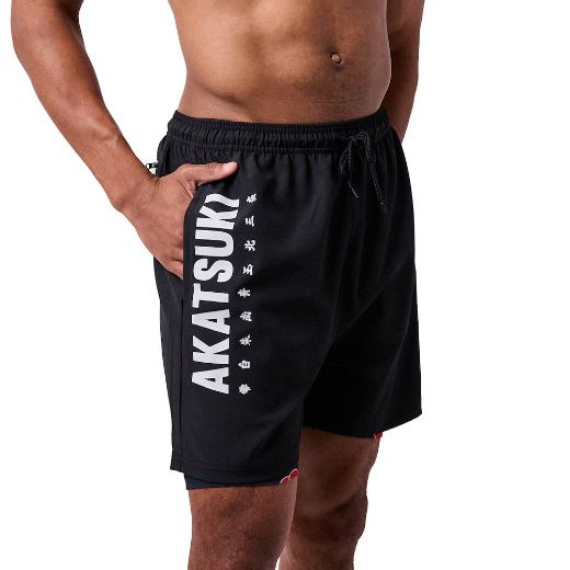 Picture of Naruto Akatsuki Active Shorts with AOP Liner