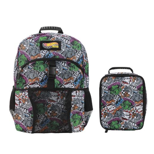 Picture of Hot Wheels Monster Trucks AOP Youth Lunch Kit & Backpack Set