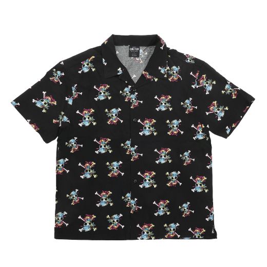 Picture of One Piece Skull AOP Woven Button UP