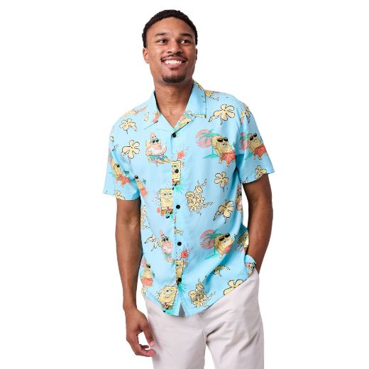 Picture of Spongebob Squarepants  AOP Woven Button Up