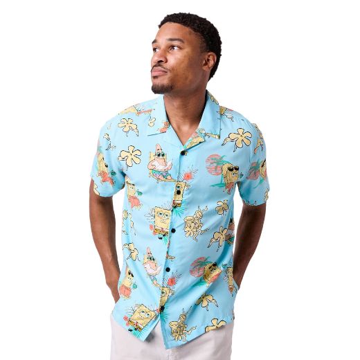 Picture of Spongebob Squarepants  AOP Woven Button Up
