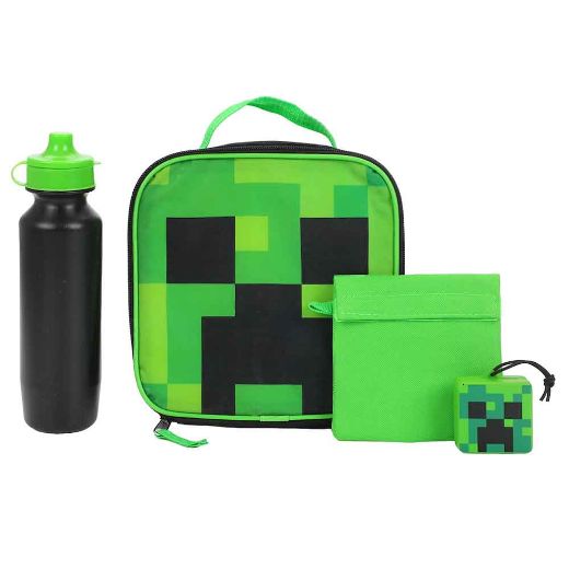 Picture of Minecraft Creeper Youth 5 pc Backpack Set