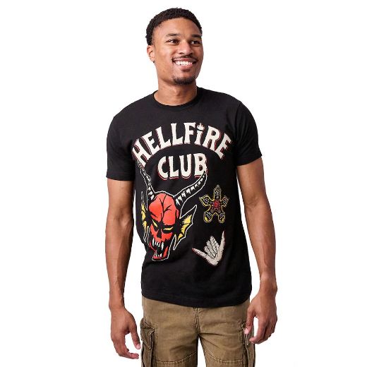 Picture of Stranger Things Hellfire Club Oversized Print Unisex Tee