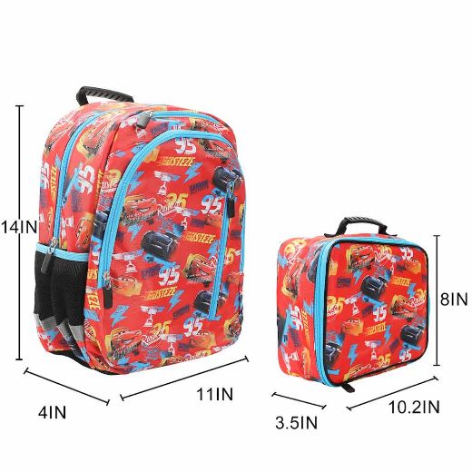 Picture of Disney Cars AOP Youth Lunch Kit & Backpack Set
