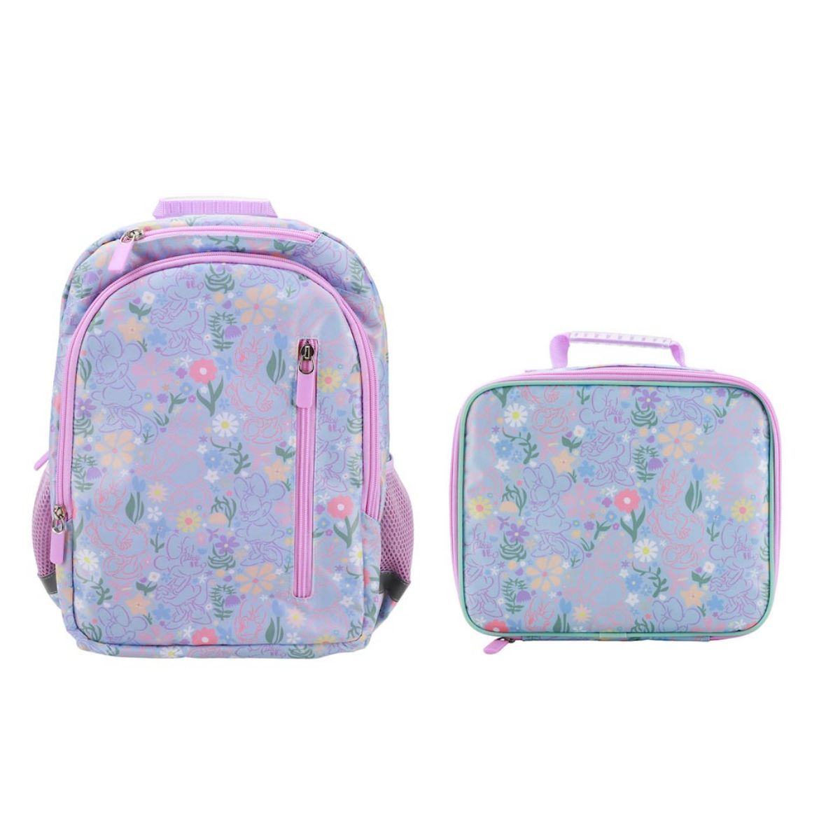 Picture of Disney Minnie Mouse AOP Youth Lunch Kit & Backpack Set 