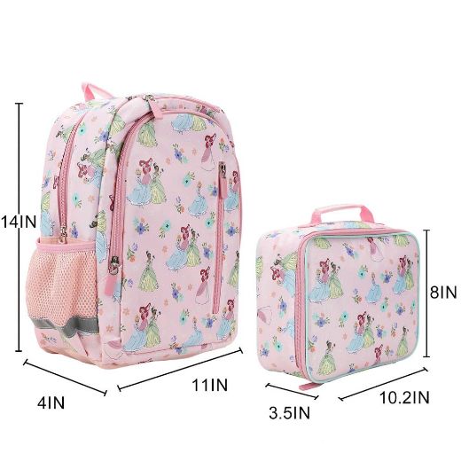 Picture of Disney Princess AOP Youth Lunch Kit & Backpack Set 