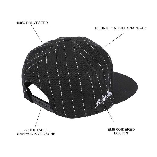 Picture of Badtzmaru Embroidered  Flat Bill Snapback