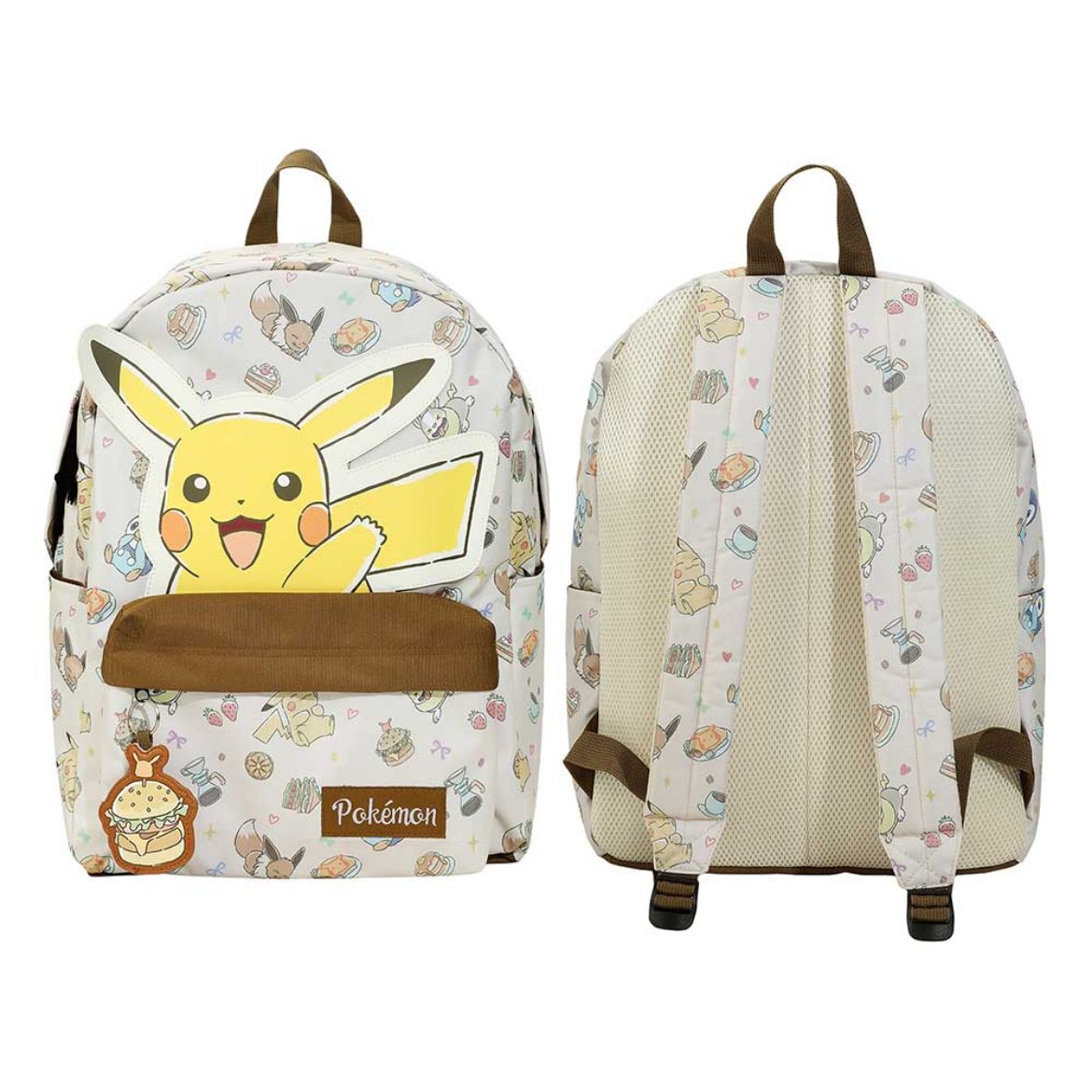 Picture of Pokemon Pikachu Eevee Piplup and Yamper Characters AOP Backpack