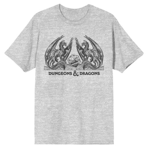 Picture of Dungeons & Dragons Heraldic Dragons With Dice Unisex Tee