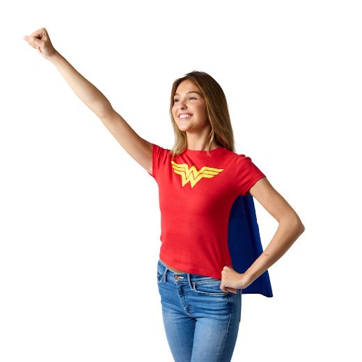 Picture of DC Comics Wonder Woman Junior's Caped Tee 