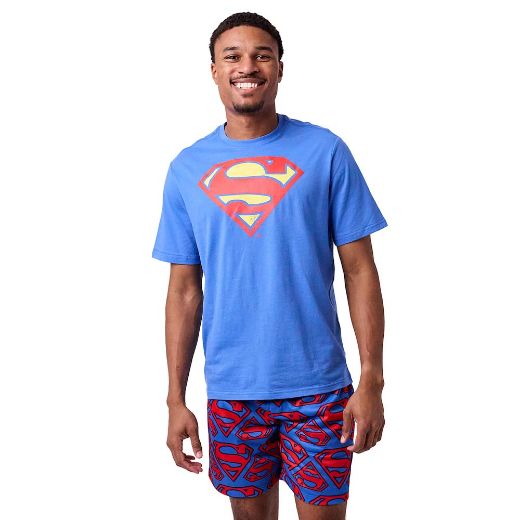 Picture of DC Comics Superman Tee & AOP Short Unisex Lounge Set