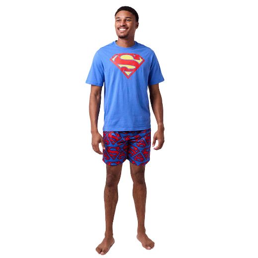 Picture of DC Comics Superman Tee & AOP Short Unisex Lounge Set