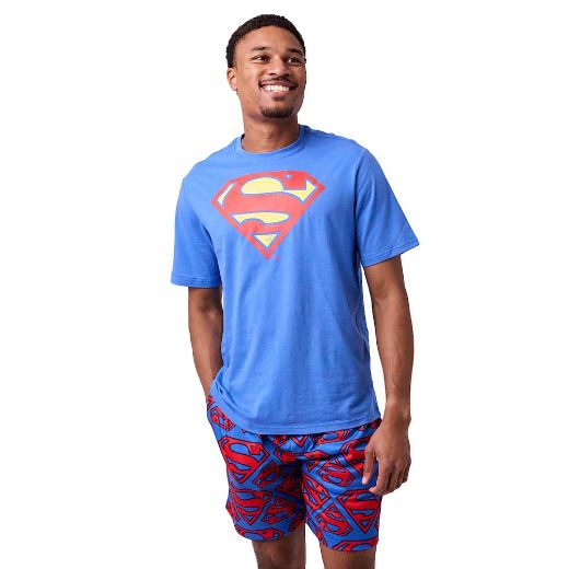 Picture of DC Comics Superman Tee & AOP Short Unisex Lounge Set