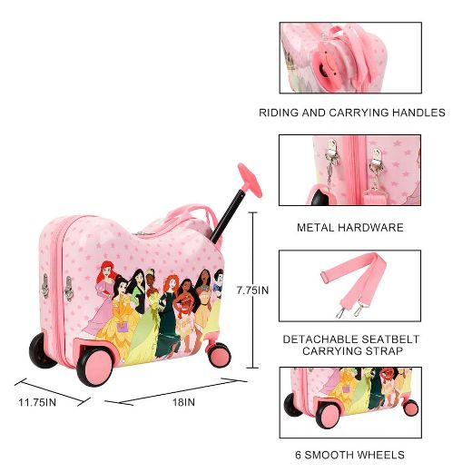 Picture of Disney Princess AOP Ride on Luggage