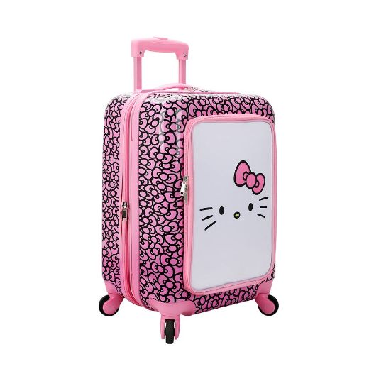 Picture of Hello Kitty Big Face with Pink Bow 20 in. Rolling Luggage